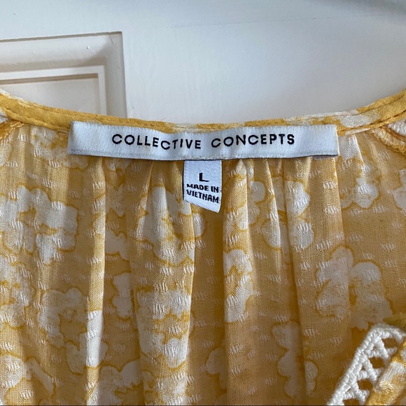 Collective Concepts Yani Lace Detail Textured Top - Picture 4 of 11